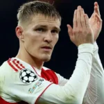 Arsenal midfielder Odegaard out until mid-November