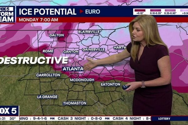 Certainty increases for ‘destructive’ ice storm in North Georgia this weekend