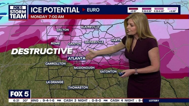 Certainty increases for ‘destructive’ ice storm in North Georgia this weekend